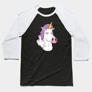 Funny angry unicorn Baseball T-Shirt